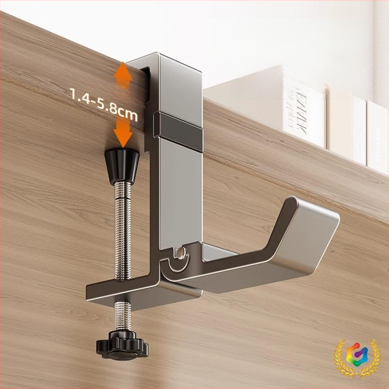 Άγκιστρο για κρέμασμα τσαντών, από αλουμίνιο Space, μονοκόρυφο αγκίστρι, μοντέρνος μινιμαλιστικός σχεδιασμός, φορτίο 0–1 kg