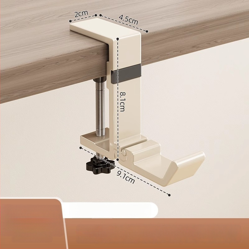 Άγκιστρο για κρέμασμα τσαντών, από αλουμίνιο Space, μονοκόρυφο αγκίστρι, μοντέρνος μινιμαλιστικός σχεδιασμός, φορτίο 0–1 kg