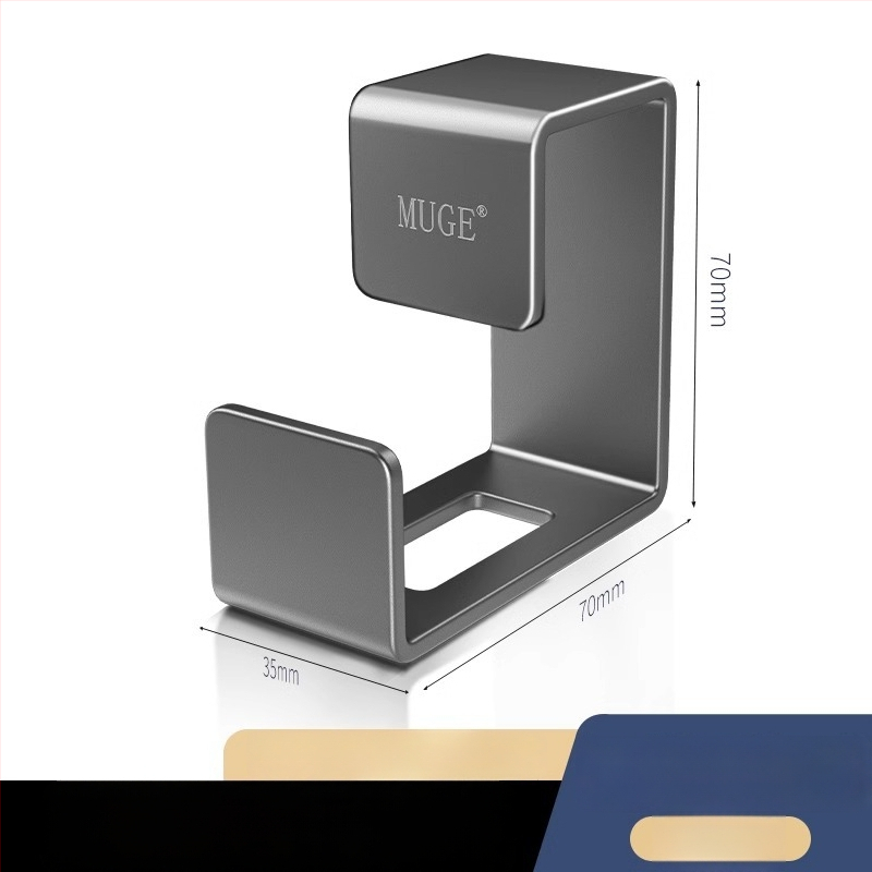 Άγκιστρο νιπτήρα από ανοξείδωτο ατσάλι, χωρίς τρύπημα εγκατάσταση — μοντέρνος μινιμαλιστικός σχεδιασμός, ένας γάντζος, φορτίο 1–3 kg