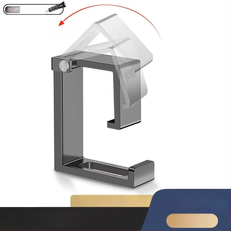 Άγκιστρο νιπτήρα από ανοξείδωτο ατσάλι, χωρίς τρύπημα εγκατάσταση — μοντέρνος μινιμαλιστικός σχεδιασμός, ένας γάντζος, φορτίο 1–3 kg