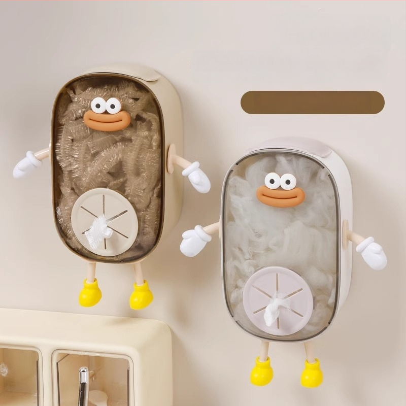 Sienas stiprināms uzglabāšanas korpuss pārtikas plēvei, PS materiāls, 2 L tilpums, putekļu izturīgs, mūsdienīgs minimālisma dizains