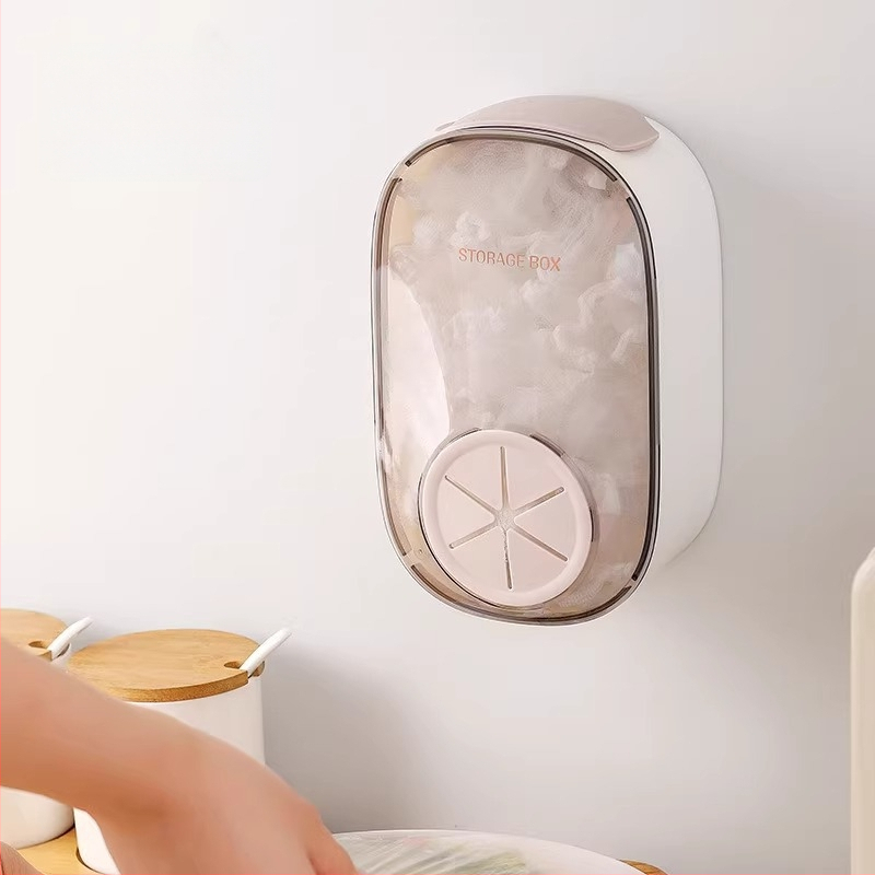 Sienas stiprināms uzglabāšanas korpuss pārtikas plēvei, PS materiāls, 2 L tilpums, putekļu izturīgs, mūsdienīgs minimālisma dizains