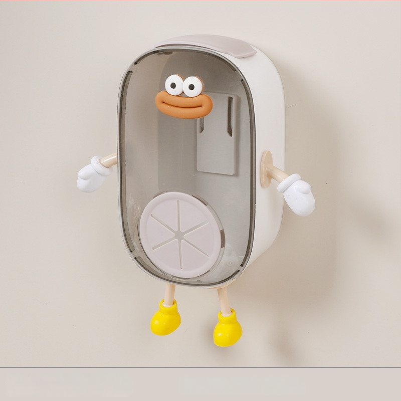 Sienas stiprināms uzglabāšanas korpuss pārtikas plēvei, PS materiāls, 2 L tilpums, putekļu izturīgs, mūsdienīgs minimālisma dizains