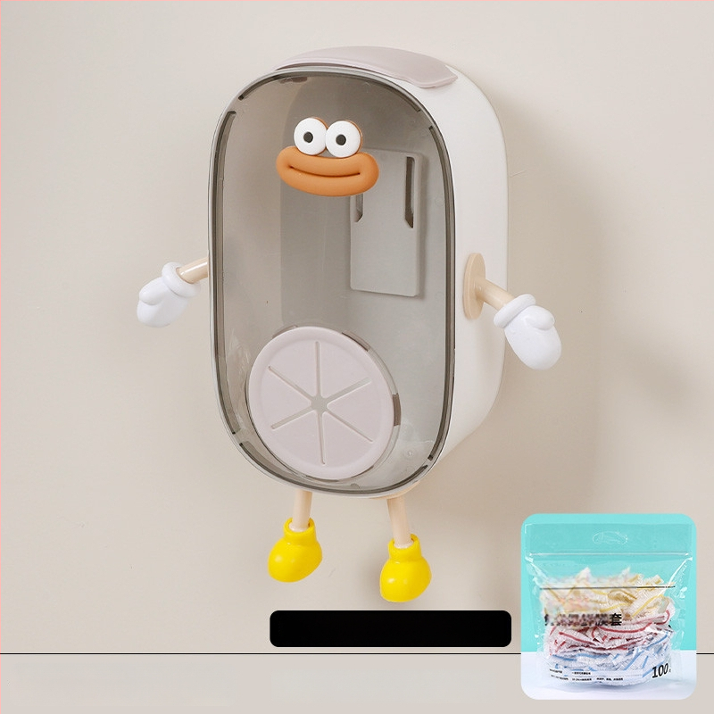 Sienas stiprināms uzglabāšanas korpuss pārtikas plēvei, PS materiāls, 2 L tilpums, putekļu izturīgs, mūsdienīgs minimālisma dizains