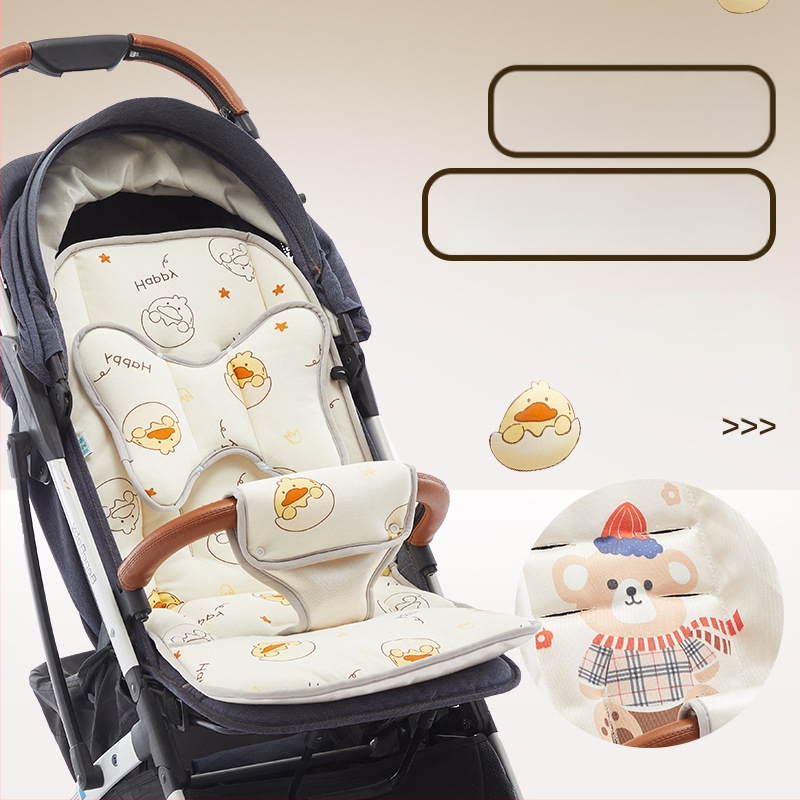 Ratiem sedes spilventiņš – visu sezonu, divpusējs, priekšējā aizsardzība; Materiāli: tīra kokvilna + zīda diegi + ice silk; vecums 0–1 g; pielāgojama