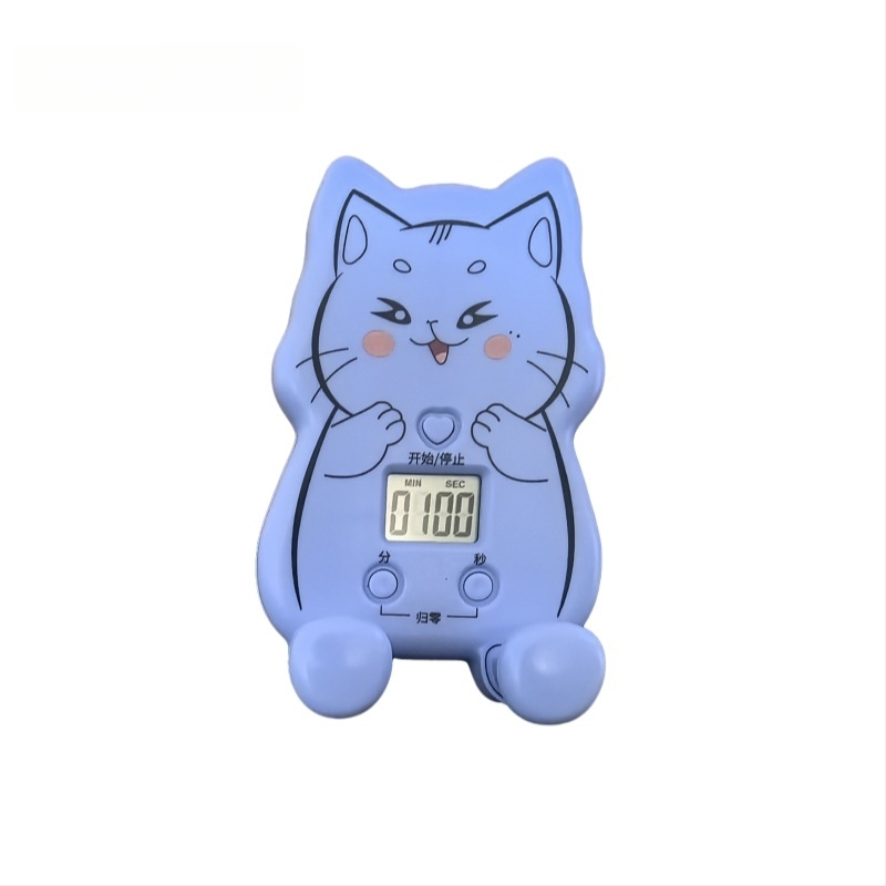 Karikatūrinis stalinis laikmatis – galingas signalas, daugybinis virtuvės laikmatis, atskaitos funkcija ir telefono laikiklis