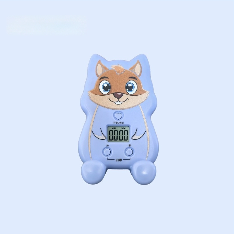 Karikatūrinis stalinis laikmatis – galingas signalas, daugybinis virtuvės laikmatis, atskaitos funkcija ir telefono laikiklis