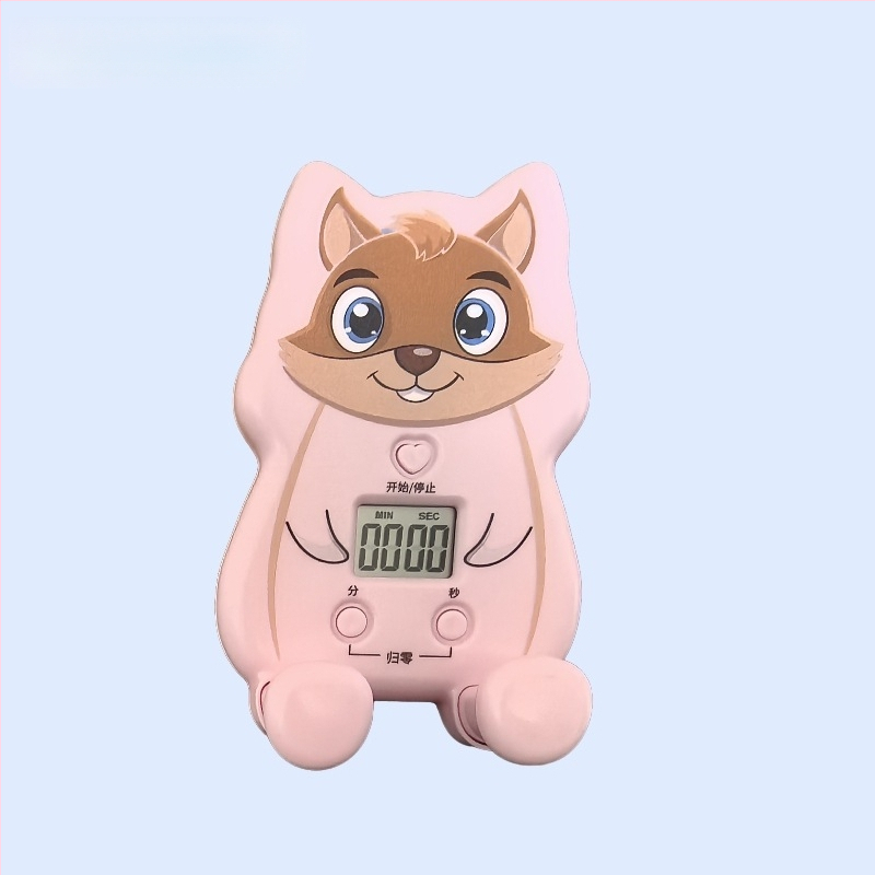 Karikatūrinis stalinis laikmatis – galingas signalas, daugybinis virtuvės laikmatis, atskaitos funkcija ir telefono laikiklis