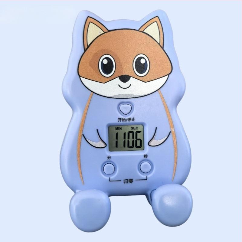 Karikatūrinis stalinis laikmatis – galingas signalas, daugybinis virtuvės laikmatis, atskaitos funkcija ir telefono laikiklis