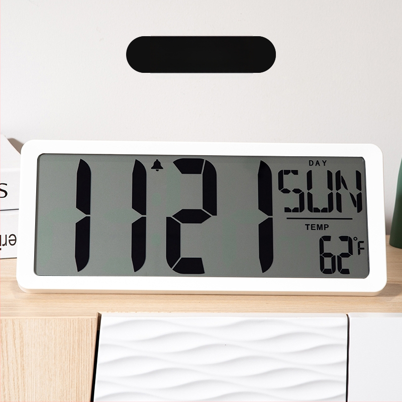 Galda pulkstenis ar LED displeju, klusa darbība, Snooze funkcija un nakts apgaismojums; barošanas no baterijām