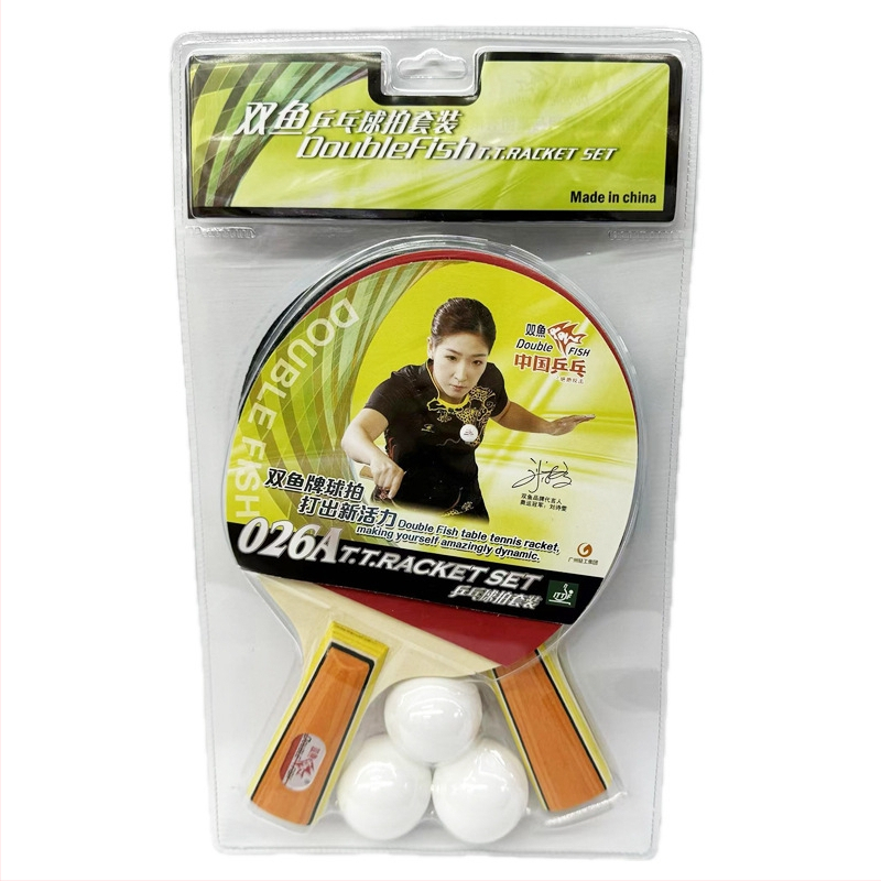 Pisces lauatennise reket A026/A036, kahekülgne anti-kleepuva kumm, 126A/136A, treeninguks ja mängimiseks