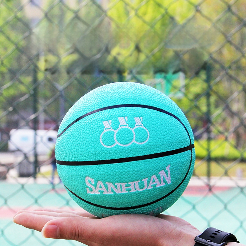 Three Rings basketbols, PU materiāls, Modeļa Nr. 1, logotips drukāts