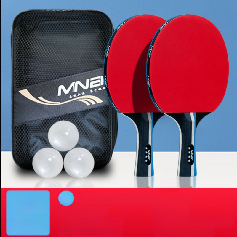 Kahesuunaline lauatennise pallrõivas algajatele ja lastele, kõrge elastsus; Basswood plaat; kumm Long-glue; löögitüüp Direct shot; sobib badmintonile ja tennisele