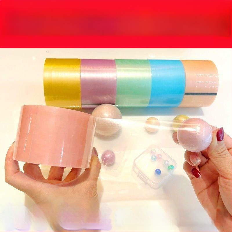 Dekompresinė juostelė su BOPP pagrindu, 50 μm storis, spausdintas logotipas