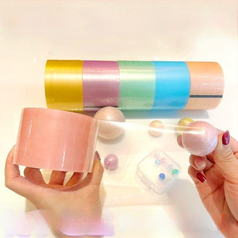 Dekompresinė juostelė su BOPP pagrindu, 50 μm storis, spausdintas logotipas