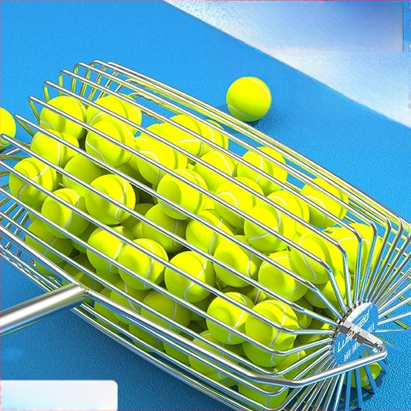 Viegls teleskopiskais tenisa bumbiņu savācējs ar ritināšanas mehānismu
