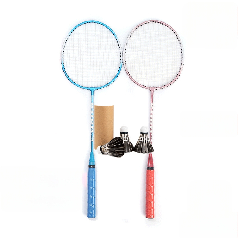 Badmintona rakete pieaugušajiem un bērniem, rāmis no titāna sakausējuma, ārkārtīgi cieta, tiešs trieciens, piemērota badmintonam un tenisam, svars 95-100 g