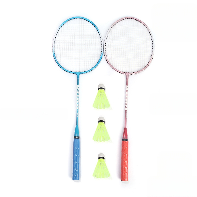 Badmintona rakete pieaugušajiem un bērniem, rāmis no titāna sakausējuma, ārkārtīgi cieta, tiešs trieciens, piemērota badmintonam un tenisam, svars 95-100 g