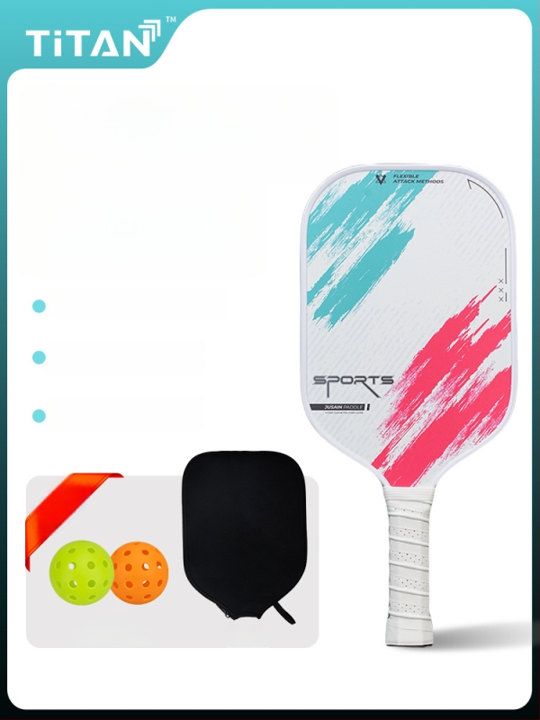 Reket pickleball od staklenih vlakana, jezgro s ćelijastom PP strukturom, trening set s jednom reketa
