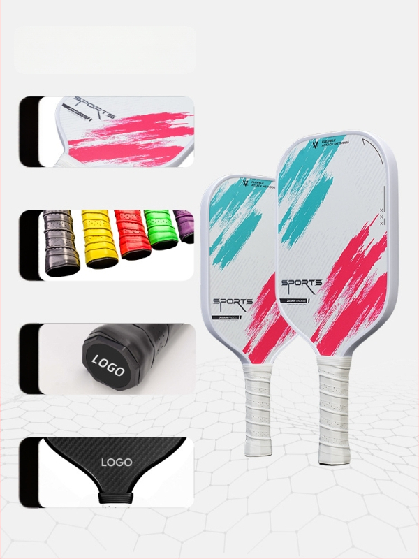 Reket pickleball od staklenih vlakana, jezgro s ćelijastom PP strukturom, trening set s jednom reketa