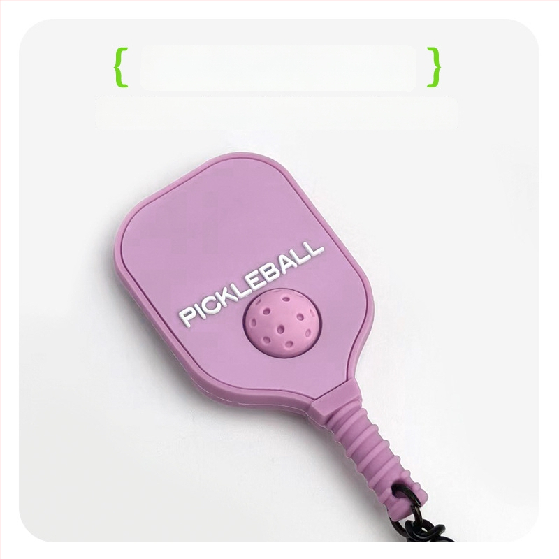 PVC medžiagos pickleball rakto pakabukas, Haiyang prekės ženklas, pritaikomas, vienas rinkinys