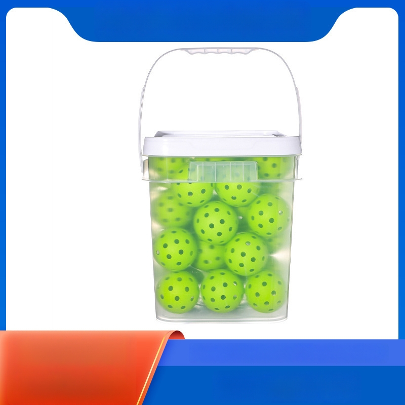Ouhongxing pickleball uzglabāšanas trauks, 40 caurumi, TPE materiāls, svars 26 g