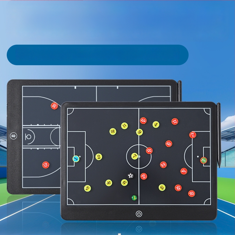 Futbola taktikas plāksne – magnētiska elektroniska treneru tablo, materiāls Qita, komplekts 20 gab., rezultātu tabla/maiņa/taktika
