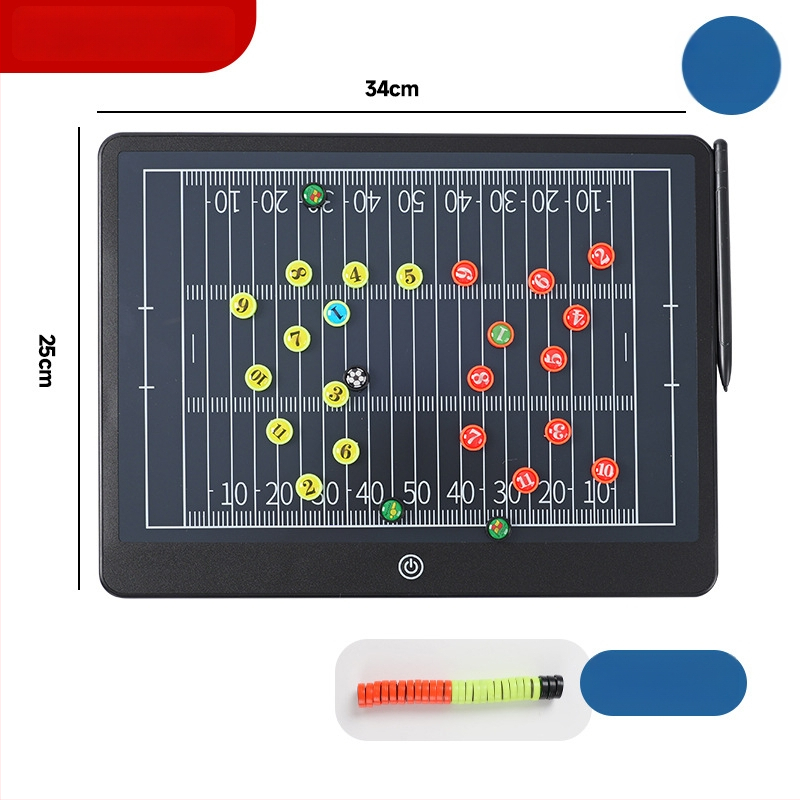 Futbola taktikas plāksne – magnētiska elektroniska treneru tablo, materiāls Qita, komplekts 20 gab., rezultātu tabla/maiņa/taktika