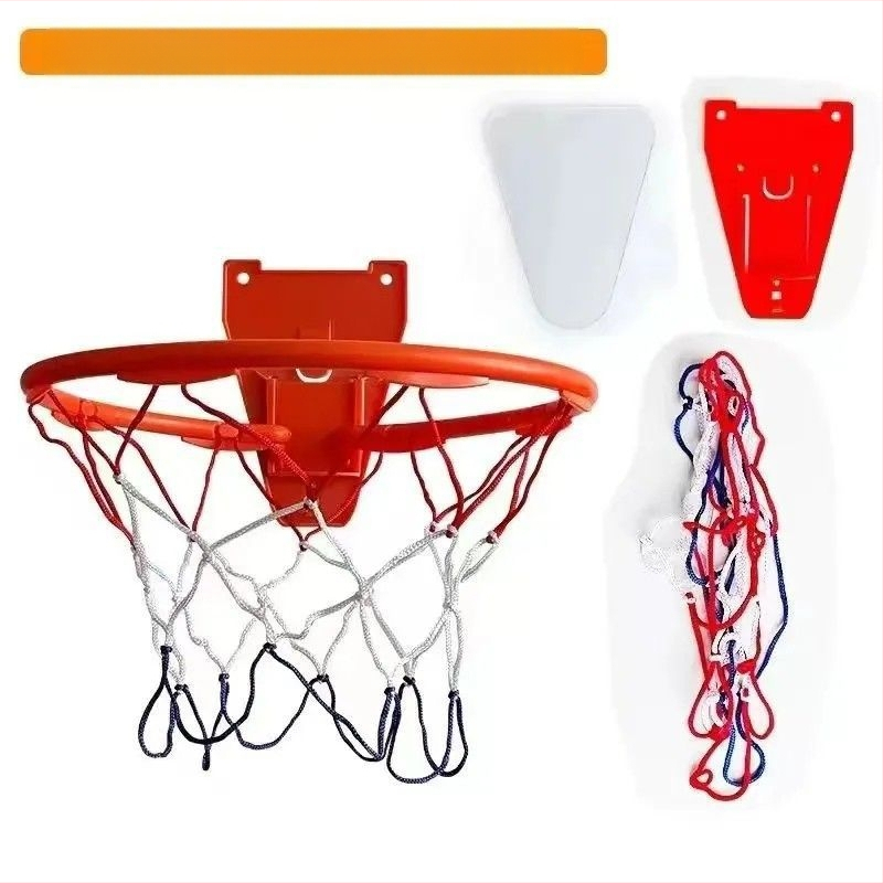 Tabla de baschet din lemn pentru interior, montaj pe perete fără găuri, înălțime reglabilă