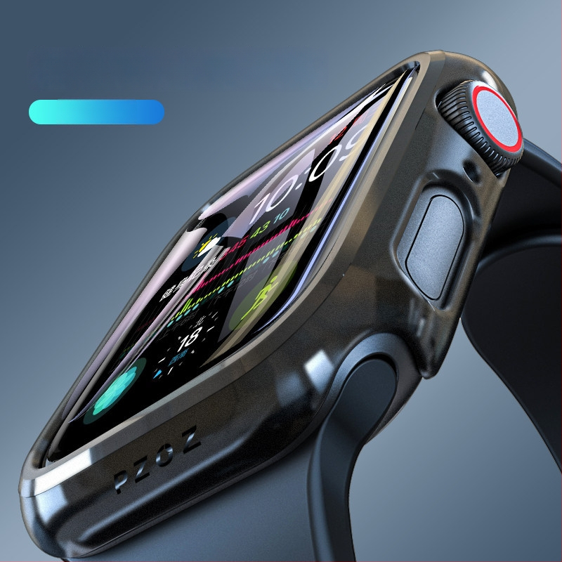 Išmaniojo laikrodžio apsauginis dėklas iWatch S10 su grūdinto stiklo ekrano apsauga — PC medžiaga, 2-in-1 dizainas, 360° apsauga