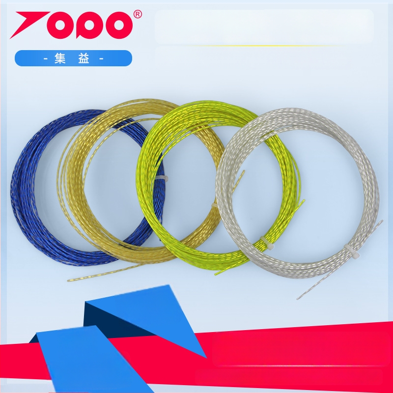 Polüesterist reketistringid, löögikindlad – tennisemänguks; bränd Collect Benefits; sobivad tennisemängule, lauatennisile ja badmintonile