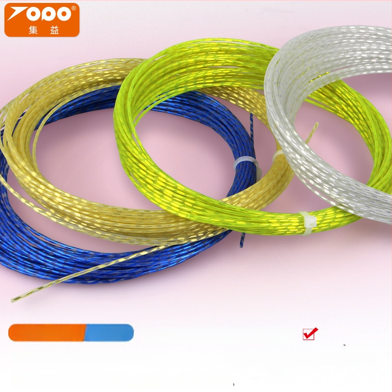 Polüesterist reketistringid, löögikindlad – tennisemänguks; bränd Collect Benefits; sobivad tennisemängule, lauatennisile ja badmintonile