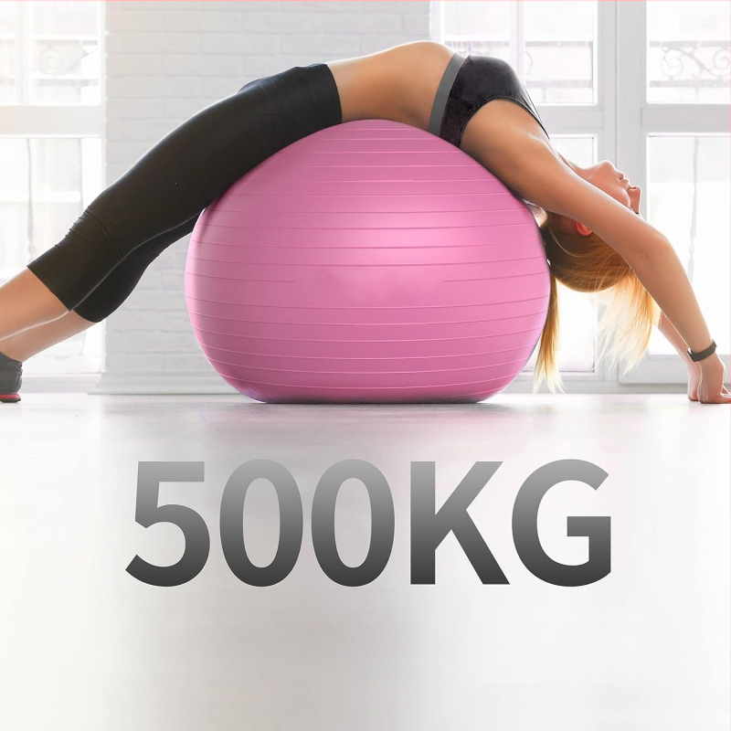 75 cm debela otporna na eksplozije joga lopta s mat završetkom, pilates lopta za oblikovanje tijela i istezanje mišića, ekološki PVC balon za rađanje