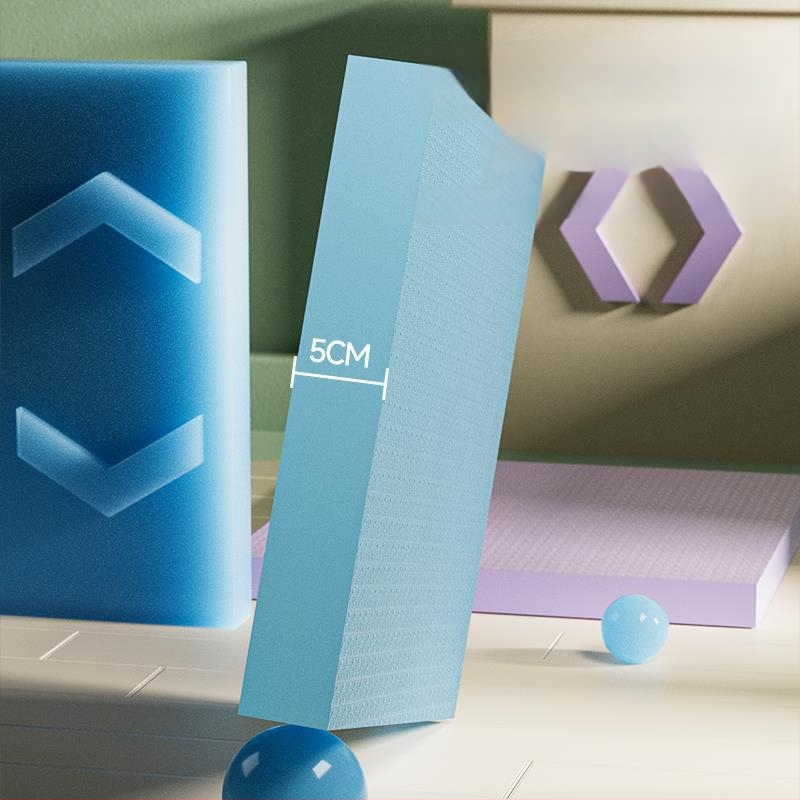 Joga paklājs no TPE materiāla, svars 1000 g, biezums 2,5 cm, piemērots fitnesam un ķermeņa veidošanai