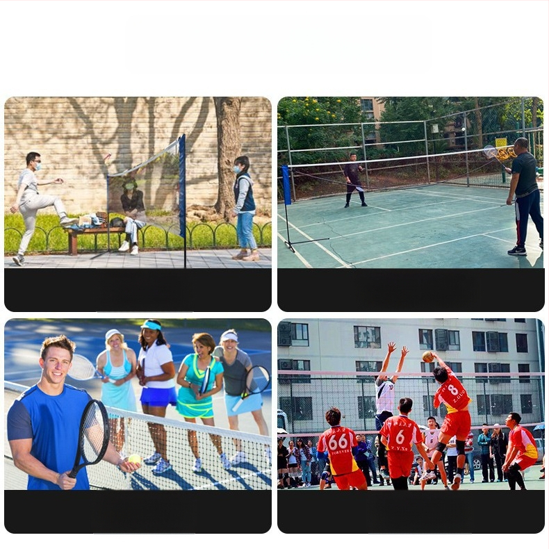 Badmintonivõrgu raam, kokkupandav ja kaasaskantav, Mingqi Sports bränd, kohandamine saadaval, sobib lauatennisile ja badmintonile, lubab privaatset kaubamärkki