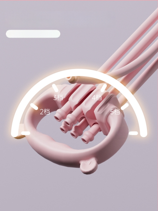 Kērame sprieguma trenētājs ar sešām saitēm, 8-formu dizains, regulējams spriegums, TPR materiāls