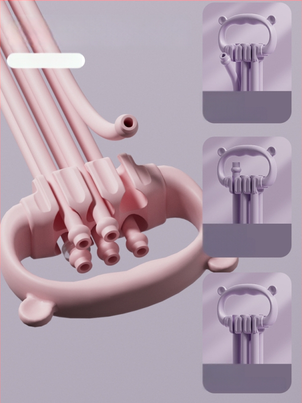 Kērame sprieguma trenētājs ar sešām saitēm, 8-formu dizains, regulējams spriegums, TPR materiāls