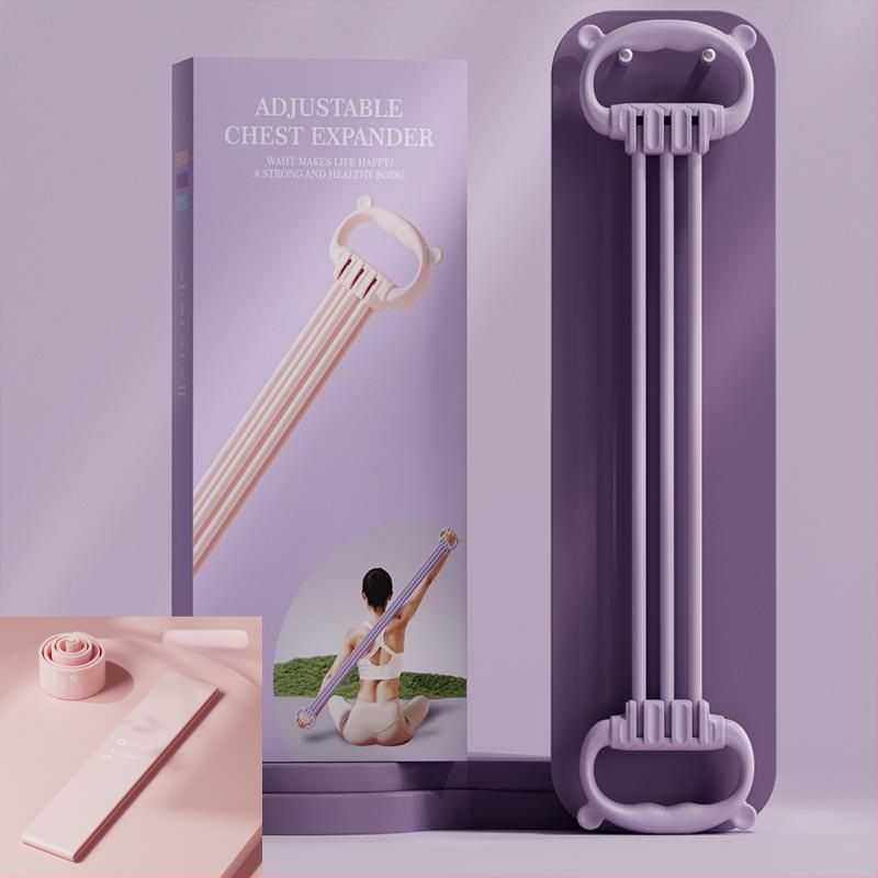 Kērame sprieguma trenētājs ar sešām saitēm, 8-formu dizains, regulējams spriegums, TPR materiāls