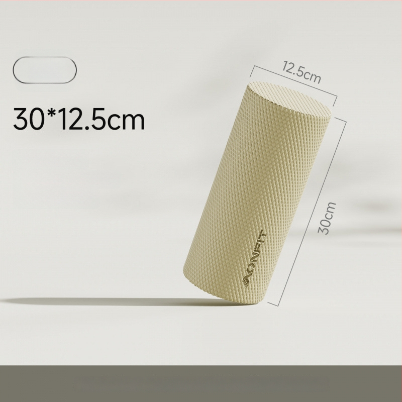 Ciets putu rolērs muguras un kāju masāžai — muskuļu relaksācija, jogas palīgs iesācējiem