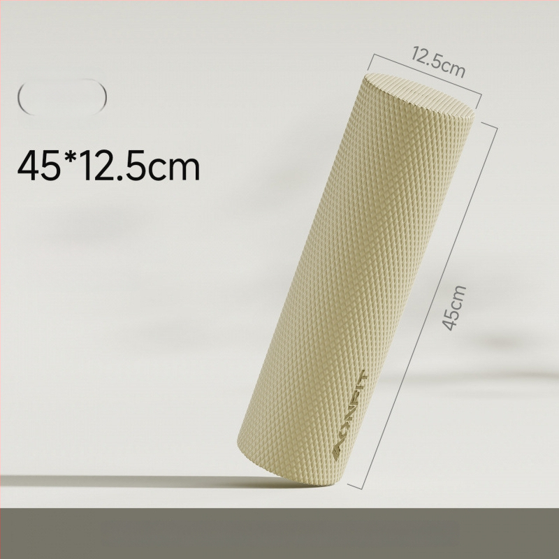 Ciets putu rolērs muguras un kāju masāžai — muskuļu relaksācija, jogas palīgs iesācējiem