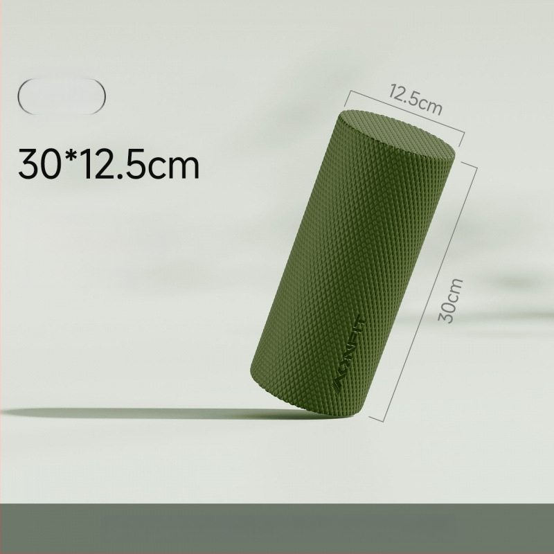 Ciets putu rolērs muguras un kāju masāžai — muskuļu relaksācija, jogas palīgs iesācējiem