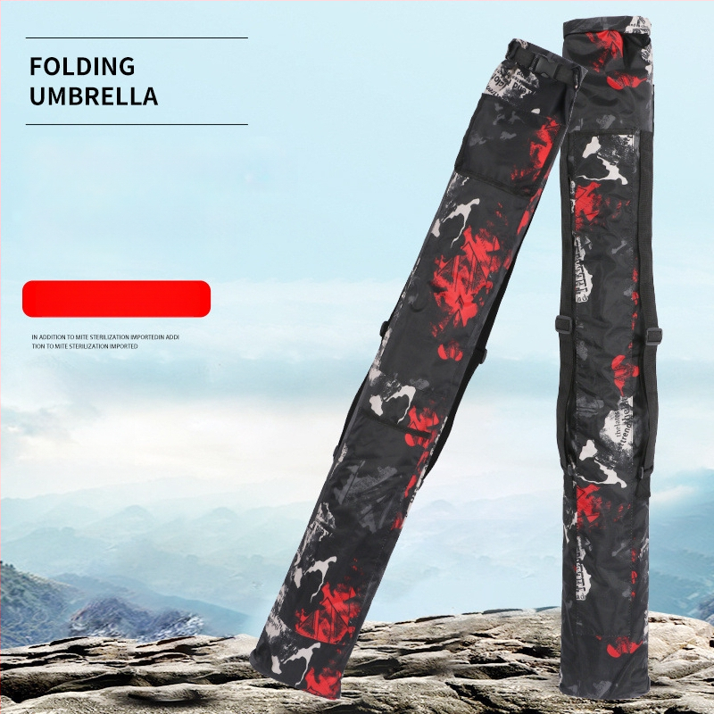 Plecu soma makšķerēšanas nūjai un lietussargam, PVC materiāls, saliekama un pārnēsājama