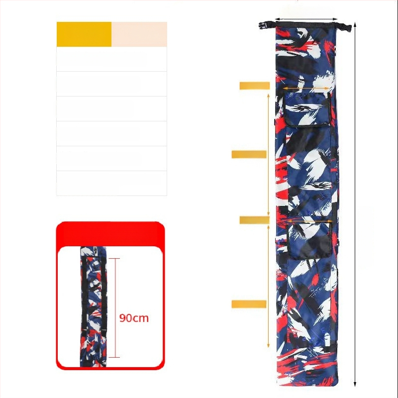 Plecu soma makšķerēšanas nūjai un lietussargam, PVC materiāls, saliekama un pārnēsājama