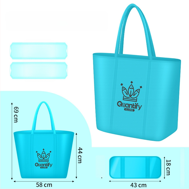 Zvejas piederumu uzglabāšanas soma — audums, ūdensnecaurlaidīga, salokāma, pārnēsājama