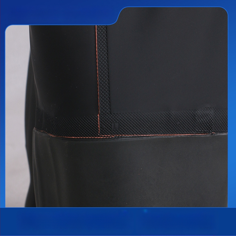 Unisex vandeniui atsparus žvejybos kombinezonos su lietaus kelnėmis ir vandens bateliais — atsparus dilimui, anti‑statinis, atsparus rūgštims ir šarmams, PVC audinys