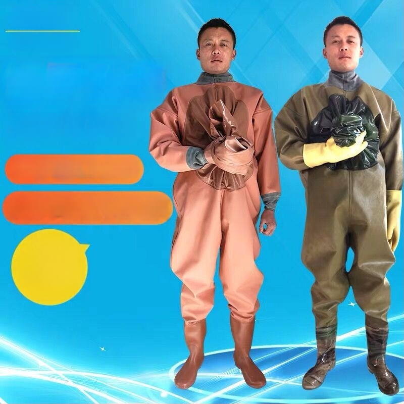 Viso kūno atsparus vandeniui žvejybos kombinezonas, viengabalis, storesnis audinys, pavasaris, vyriškas