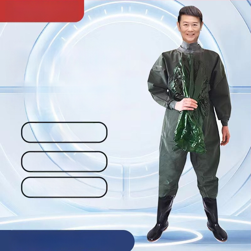 Viso kūno atsparus vandeniui žvejybos kombinezonas, viengabalis, storesnis audinys, pavasaris, vyriškas