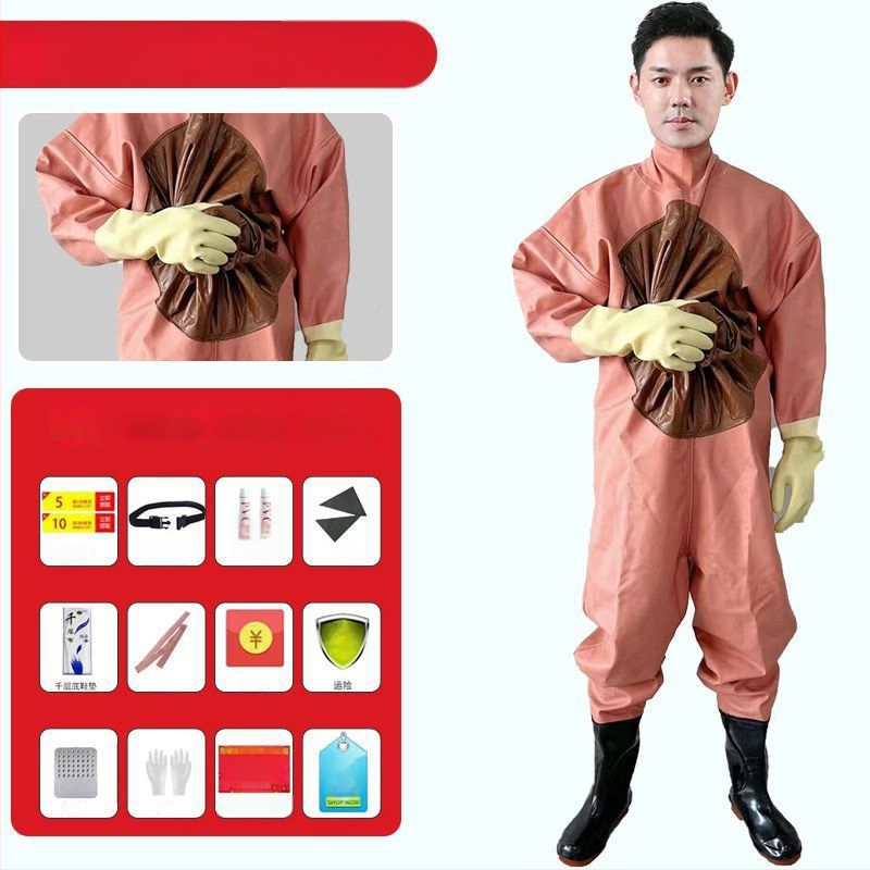 Viso kūno atsparus vandeniui žvejybos kombinezonas, viengabalis, storesnis audinys, pavasaris, vyriškas