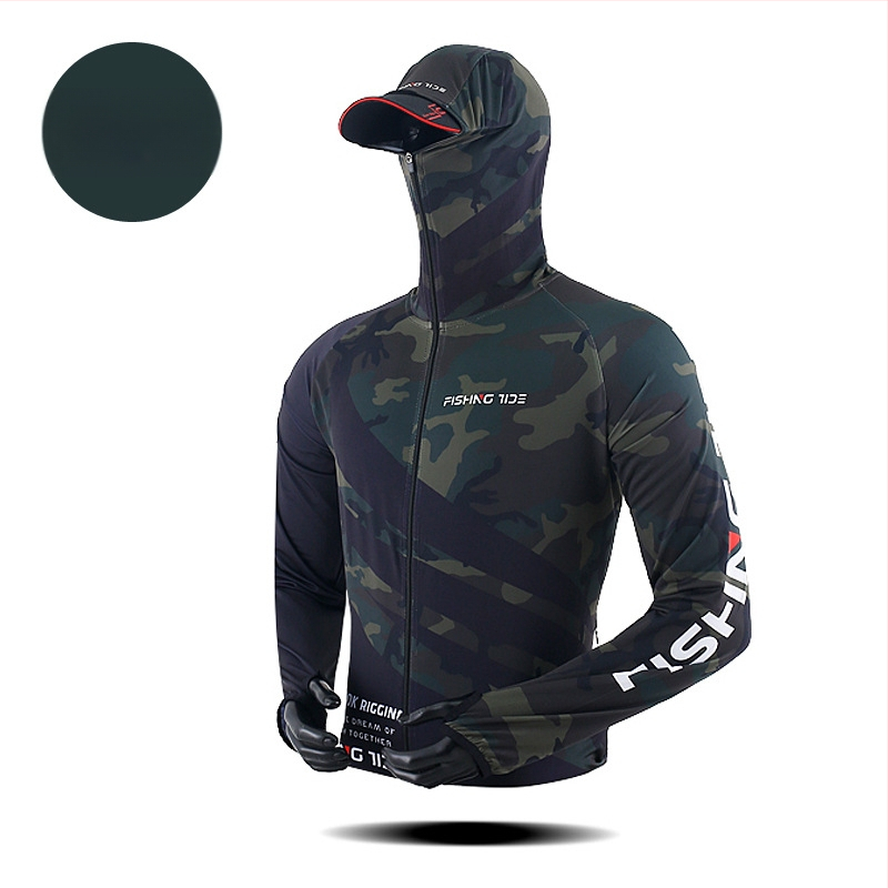 Unisex ribičko odijelo s UV zaštitom, od led silke tkanine, prozračno, brzo se suši, protiv komaraca, za outdoor ribolov.