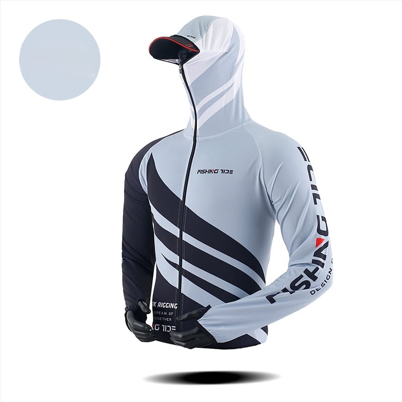 Unisex ribičko odijelo s UV zaštitom, od led silke tkanine, prozračno, brzo se suši, protiv komaraca, za outdoor ribolov.